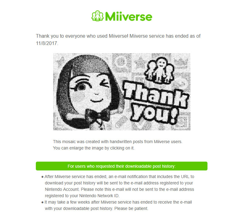 Illustration for article titled Nintendo Shut Down The Miiverse Tonight As Fans Said Final Goodbyes